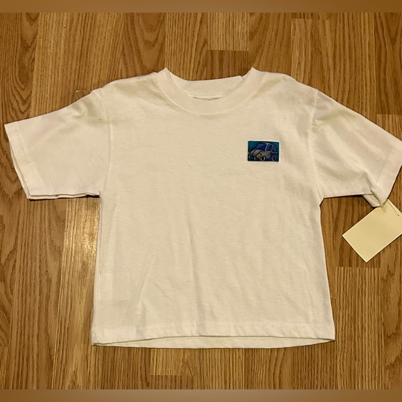 Little Ones White Tee w/ Embroidered Car Graphic - Size 2T - New w/ Tags - Picture 1 of 5